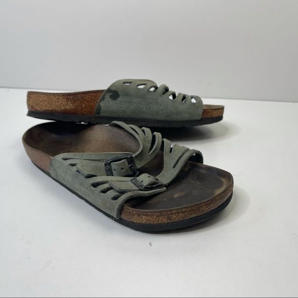 Birkenstock Granada Sandals Size 36 / 5 Green - Picture 5 of 9